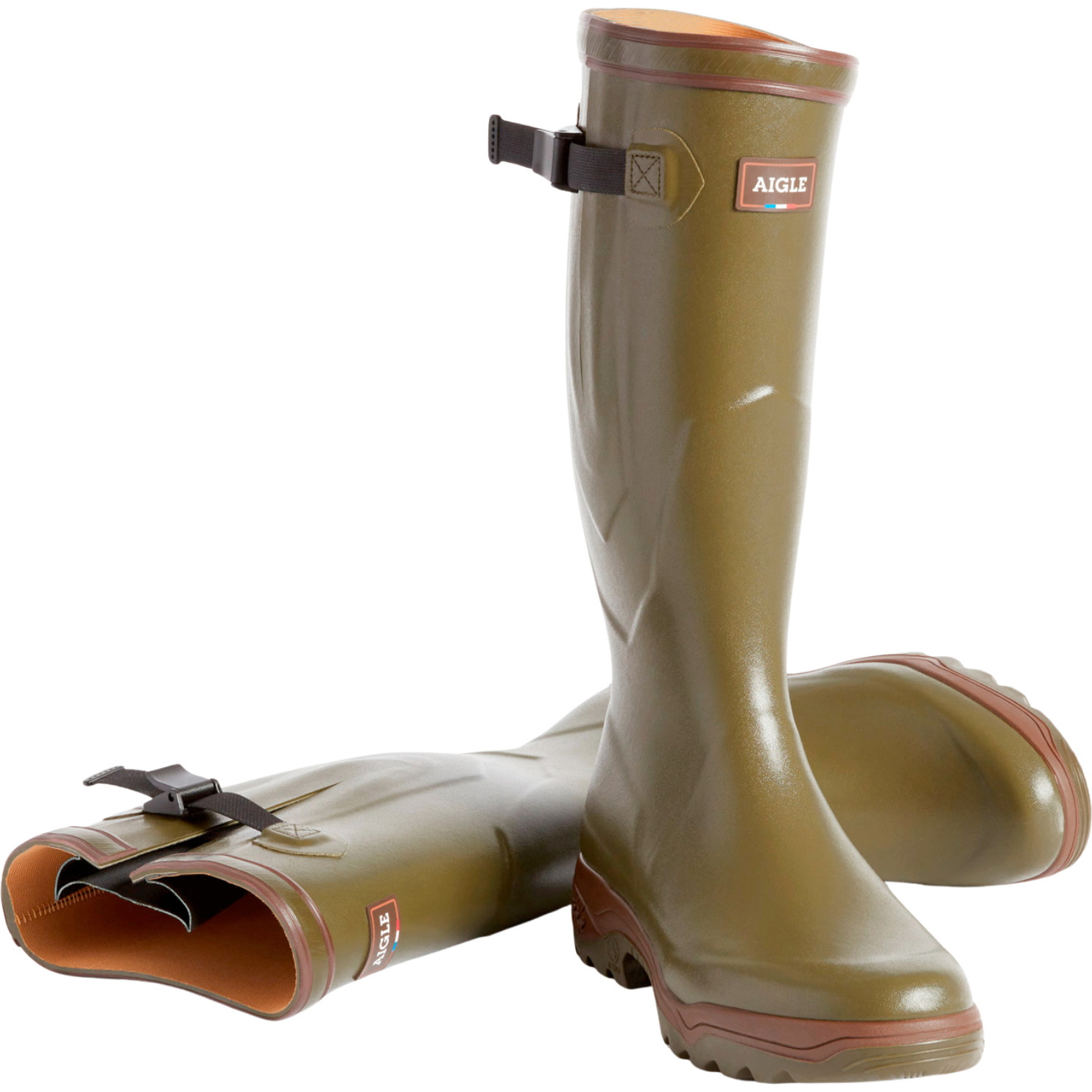 2025 Aigle Herren Parcours 2 Vario Wellington Stiefel 84227 - Kaki
